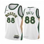 Camiseta Boston Celtics Neemias Queta #88 Ciudad 2023-24 Blanco