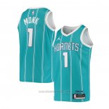 Camiseta Charlotte Hornets Malik Monk #1 Icon 2020-21 Verde