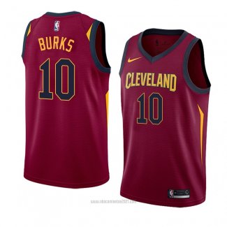 Camiseta Cleveland Cavaliers Alec Burks #10 Icon 2018 Rojo