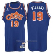 Camiseta Cleveland Cavaliers Lenny Wilkens #19 Retro 2008 Azul