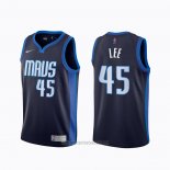 Camiseta Dallas Mavericks Courtney Lee #45 Earned 2020-21 Azul