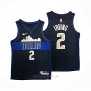 Camiseta Dallas Mavericks Kyrie Irving #2 Statement Azul