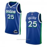 Camiseta Dallas Mavericks Reggie Bullock #25 Ciudad 2022-23 Azul