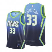 Camiseta Dallas Mavericks Willie Cauley-Stein #33 Ciudad 2020 Azul