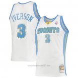 Camiseta Denver Nuggets Allen Iverson #3 Mitchell & Ness 2006-07 Blanco