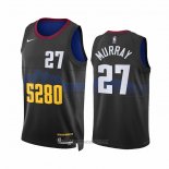 Camiseta Denver Nuggets Jamal Murrayt #27 Ciudad 2023-24 Negro