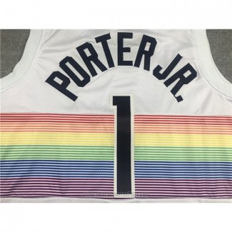 Camiseta Denver Nuggets Michael Porter JR. #13 Association 2017-18 Blanco