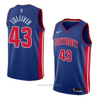 Camiseta Detroit Pistons Anthony Tolliver #43 Icon 2018 Azul