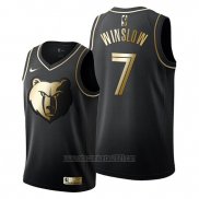 Camiseta Golden Edition Memphis Grizzlies Justise Winslow #7 2019-20 Negro