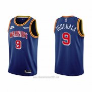 Camiseta Golden State Warriors Andre Iguodala #9 75th Anniversary Azul