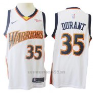 Camiseta Golden State Warriors Kevin Durant #35 Mitchell & Ness 2009-10 Blanco