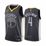 Camiseta Golden State Warriors Omari Spellman #4 Ciudad Negro