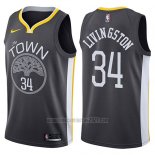 Camiseta Golden State Warriors Shaun Livingston #34 The Town Statement 2017-18 Negro