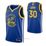 Camiseta Golden State Warriors Stephen Curry #30 Icon 2022 NBA Finals Azul