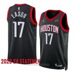 Camiseta Houston Rockets Tari Eason #17 Statement 2023-24 Negro