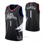 Camiseta Los Angeles Clippers James Harden #1 Statement Negro