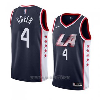 Camiseta Los Angeles Clippers Jamychal Green #4 Ciudad 2019 Azul