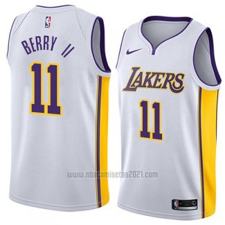 Camiseta Los Angeles Lakers Joel Berry II #11 Association 2018 Blanco