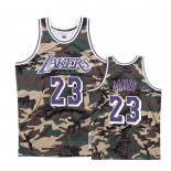 Camiseta Los Angeles Lakers Lebron James #23 Camuflaje