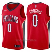 Camiseta New Orleans Pelicans Demarcus Cousins #0 Statement 2017-18 Rojo