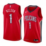 Camiseta New Orleans Pelicans Jameer Nelson #1 Statement 2018 Rojo