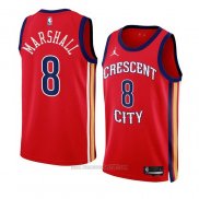 Camiseta New Orleans Pelicans Naji Marshall #8 Statement 2023-24 Rojo