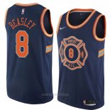 Camiseta New York Knicks Michael Beasley #8 Ciudad 2018 Azul