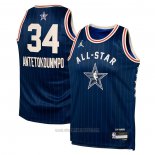 Camiseta Nino All Star 2024 Milwaukee Bucks Giannis Antetokounmpo #34 Azul