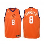 Camiseta Nino Phoenix Suns Frank Kaminsky III #8 Statement 2020-21 Naranja