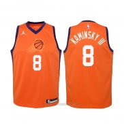 Camiseta Nino Phoenix Suns Frank Kaminsky III #8 Statement 2020-21 Naranja