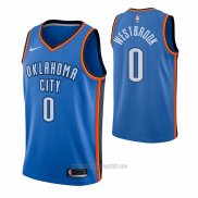 Camiseta Oklahoma City Thunder Russell Westbrook #0 Icon Azul