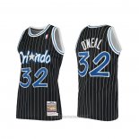 Camiseta Orlando Magic Shaquille O'neal #32 Hardwood Classics Autentico 1994 Negro