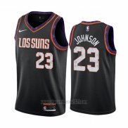 Camiseta Phoenix Suns Cameron Johnson #23 Ciudad Negro