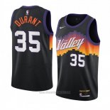 Camiseta Phoenix Suns Kevin Durant #35 Ciudad 2020-21 Negro
