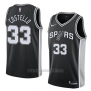 Camiseta San Antonio Spurs Matt Costello #33 Icon 2018 Negro