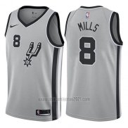 Camiseta San Antonio Spurs Patty Mills #8 Statement 2017-18 Gris