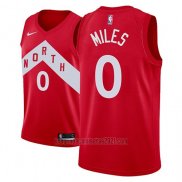 Camiseta Toronto Raptors C.j. Miles #0 Earned 2018-19 Rojo