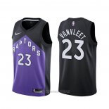 Camiseta Toronto Raptors Fred VanVleet #23 Earned 2020-21 Negro Violeta