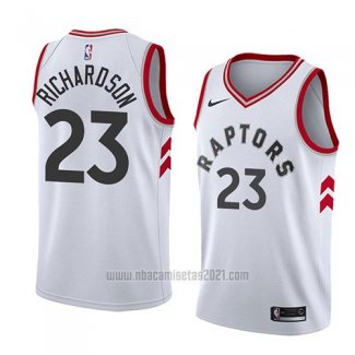 Camiseta Toronto Raptors Malachi Richardson #23 Association 2018 Blanco