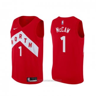 Camiseta Toronto Raptors Patrick Mccaw #1 Earned Rojo