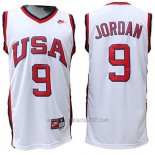 Camiseta USA 1984 Michael Jordan #9 Blanco