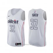 Camiseta Washington Wizards Jeff Green #32 Ciudad Blanco