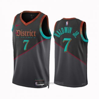 Camiseta Washington Wizards Patrick Baldwin JR. #7 Ciudad 2023-24 Negro