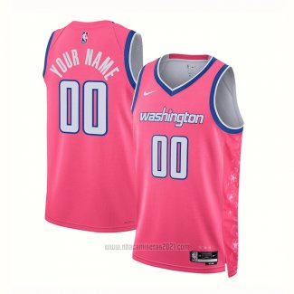 Camiseta Washington Wizards Personalizada Ciudad 2022-23 Rosa