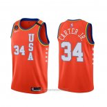 Camiseta 2020 Rising Star Wendell Carter Jr. #34 USA Rojo