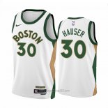 Camiseta Boston Celtics Sam Hauser #30 Ciudad 2023-24 Blanco
