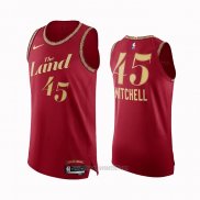 Camiseta Cleveland Cavaliers Donovan Mitchell #45 Ciudad Autentico 2023-24 Rojo