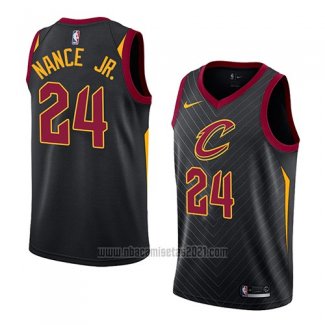 Camiseta Cleveland Cavaliers Larry Nance Jr. #24 Statement 2018 Negro