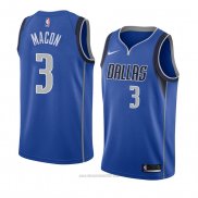 Camiseta Dallas Mavericks Daryl Macon #3 Icon 2018 Azul