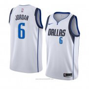 Camiseta Dallas Mavericks Deandre Jordan #6 Association 2018-19 Blanco